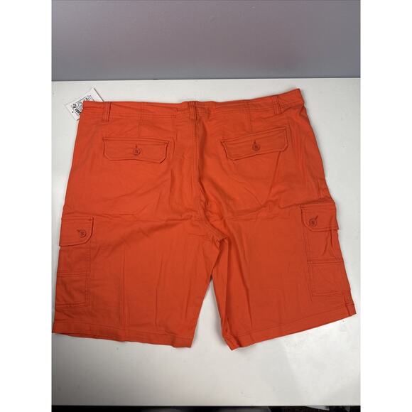 Born Fly Anytown USA Shorts Orange Stretch Cargo Pockets NWT - Picture 5 of 5